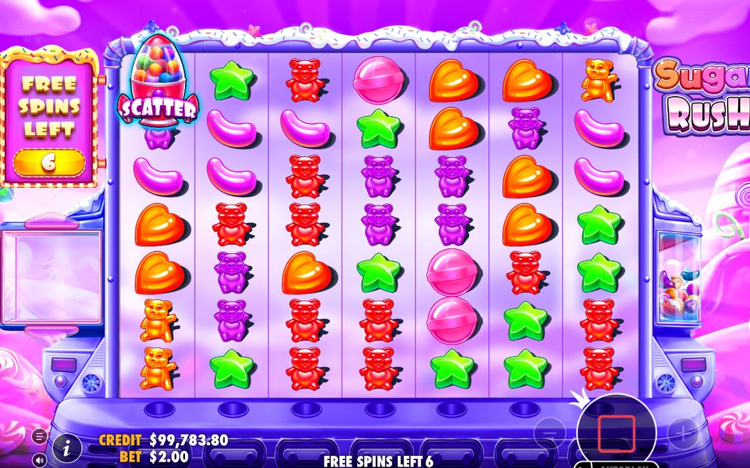 Free spins startade efter tre scatters